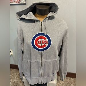 Nike Chicago Cubs Women’s Medium Full ZIP Gray Hoodie